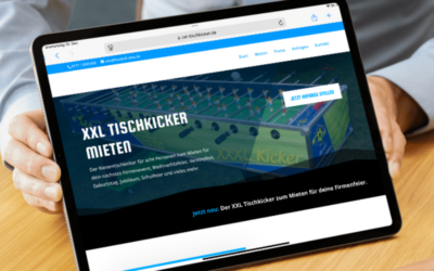 Eine neue Homepage für XXL-Tischkicker.de