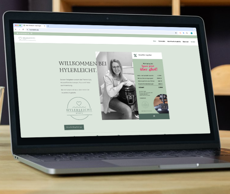Neues Projekt: Marketingberatung, Logo & CI und neue Homepage für Hylerleicht